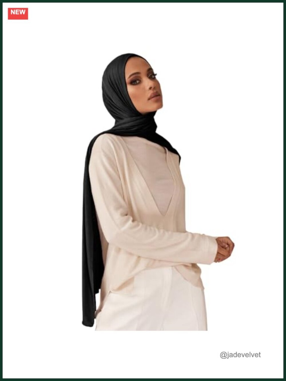 Soft Jersey Hijab Scarf for Muslim Women, 71" Long Head Wrap Shawl